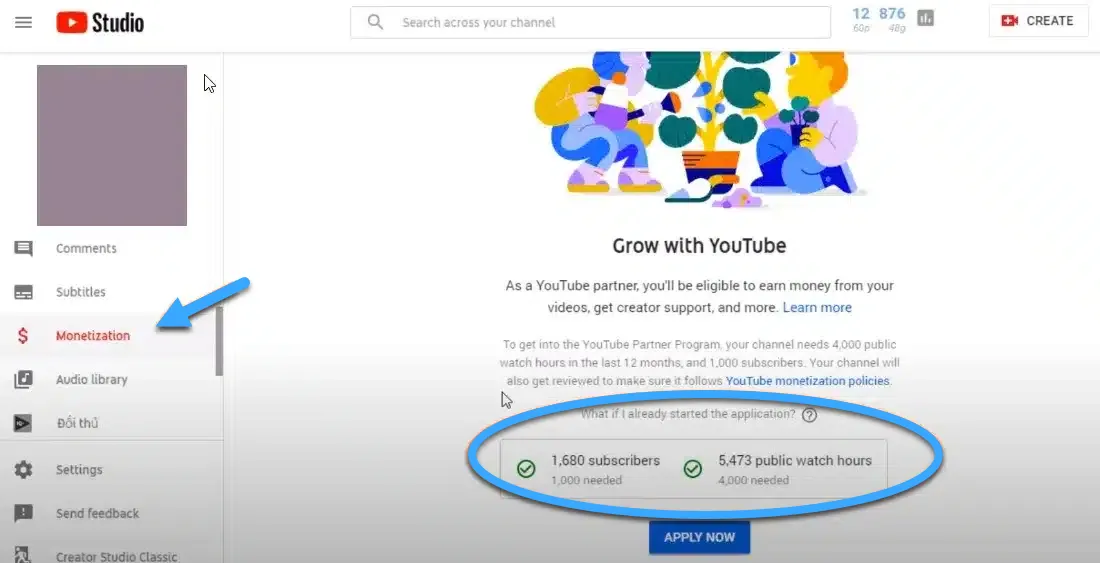 Cách Đăng Ký Tài Khoản Adsense Với YouTube